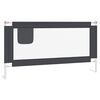 vidaXL Barri&egrave;re de s&eacute;curit&eacute; de lit d'enfant Gris fonc&eacute; 160x25 cm Tissu