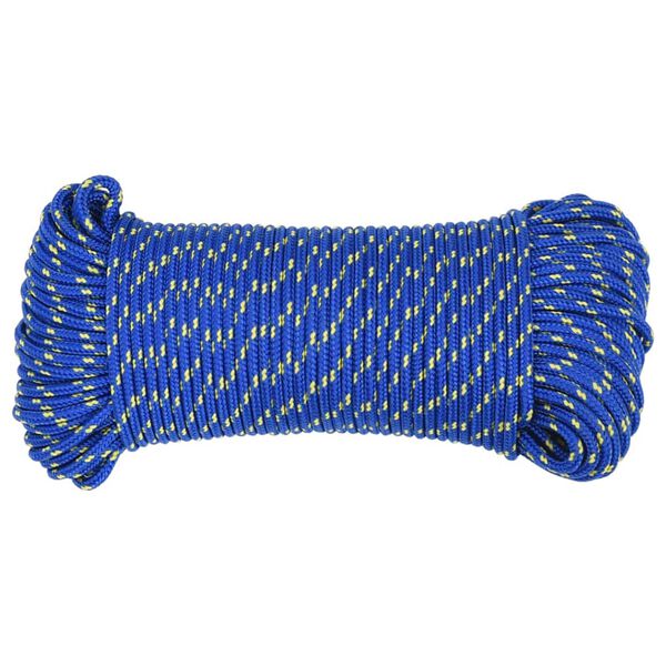 vidaXL Corde de bateau Bleu 3 mm 500 m Polypropylène