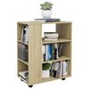 vidaXL Armoire &agrave; roulettes Ch&ecirc;ne Sonoma 60x35x75 cm Bois d&rsquo;ing&eacute;nierie