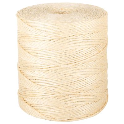 vidaXL Corde 100 % sisal 2 mm 1500 m