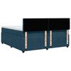 vidaXL Sommier &agrave; lattes de lit et matelas Bleu 200x200 cm velours