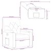 vidaXL Fauteuil inclinable Cappuccino Similicuir