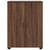 vidaXL Cabinet de salle de bain avec porte Ch&ecirc;ne brun 60 x 35 x 80 cm