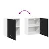 vidaXL Armoire suspendue avec &eacute;tag&egrave;re Riga Ch&ecirc;ne noir 50 x 31 x 60 cm