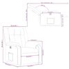 vidaXL Fauteuil inclinable &eacute;lectrique rouge bordeaux tissu