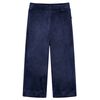 Pantalons pour enfants velours bleu fonc&eacute; 104