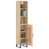 vidaXL Buffet haut Ch&ecirc;ne sonoma 34,5x34x180 cm Bois d'ing&eacute;nierie
