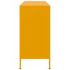 vidaXL Buffet jaune moutarde 100,5x39x79 cm acier