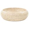vidaXL Lavabo 40 x 12 cm Marbre Cr&egrave;me