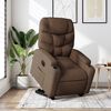 vidaXL Fauteuil inclinable &eacute;lectrique marron tissu