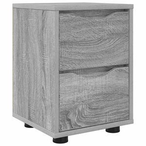 vidaXL Table de chevet Gris Sonoma 30,5 x 30 x 43 cm Bois d'ing&eacute;nierie