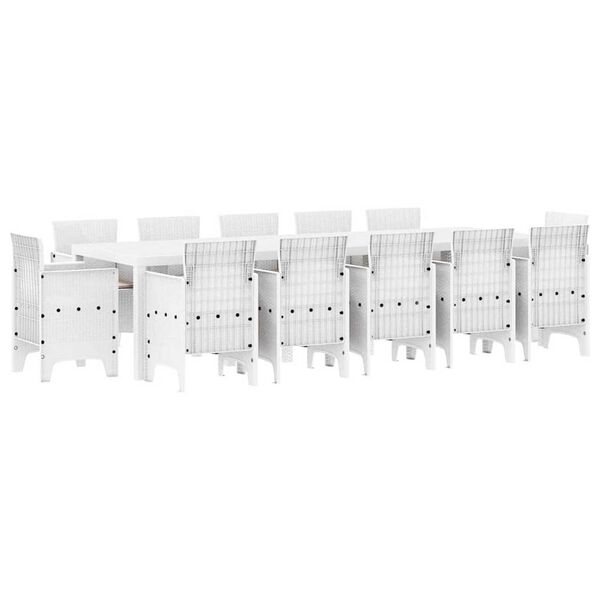 vidaXL Ensemble de salle &agrave; manger pour jardin avec coussin 13 pcs