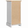 vidaXL Table de chevet avec tiroir Blanc 35 x 32,5 x 74 cm Pin massif