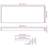 vidaXL Appui de fen&ecirc;tre Bois Brun 80 x 35 x 4,5 cm PVC