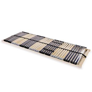 vidaXL Sommier &agrave; lattes sans matelas avec 42 lattes 7 zones 70x200 cm