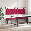 vidaXL T&ecirc;te de lit suspendue Bordeaux 190 x 55 x 7 cm Velours