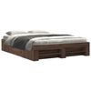 vidaXL Cadre de lit sans matelas ch&ecirc;ne marron 160x200 cm