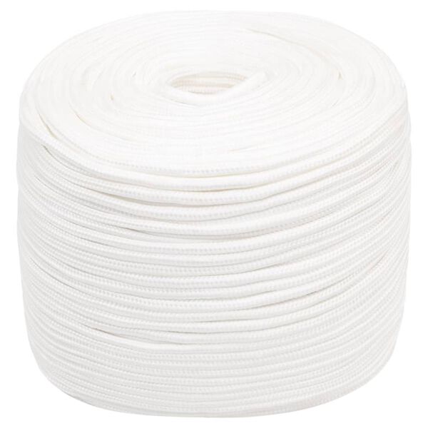 vidaXL Corde de bateau Blanc complet 6 mm 250 m Polypropyl&egrave;ne