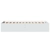 vidaXL Cadre de lit sans matelas blanc 100x200 cm