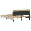 vidaXL Cadre de lit Dover cr&egrave;me 120x200 cm tissu
