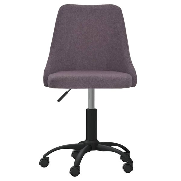 vidaXL Chaise pivotante &agrave; manger Taupe Tissu