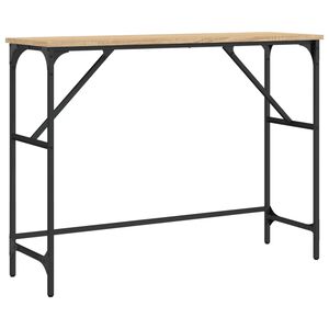 vidaXL Table console ch&ecirc;ne sonoma 100x32x75 cm bois d'ing&eacute;nierie