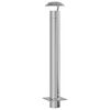 vidaXL Extension de Conduit Argent&eacute; 25 x 25 x 132 cm Acier inoxydable