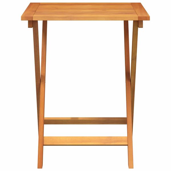 vidaXL Table de Jardin Naturel 60 x 60 x 72 cm Bois d'Acacia Massif
