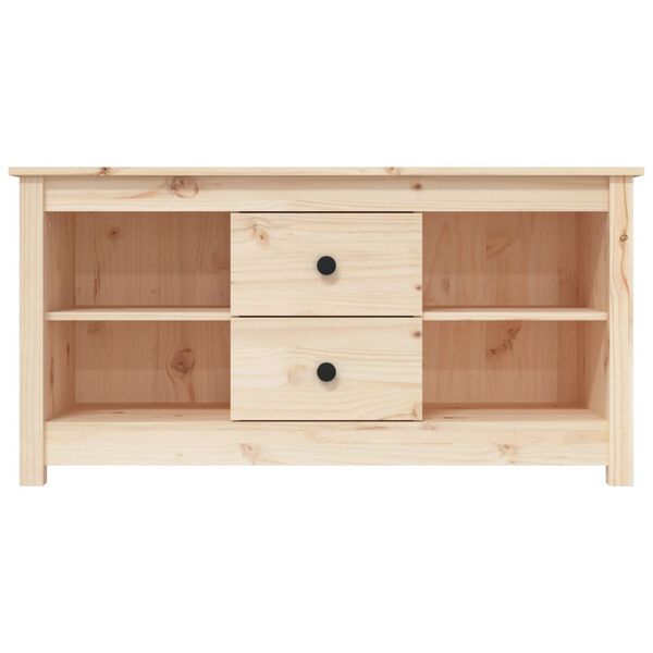 vidaXL Meuble TV 103x36,5x52 cm Bois de pin massif