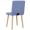 vidaXL Chaises &agrave; manger lot de 2 bleu jean tissu