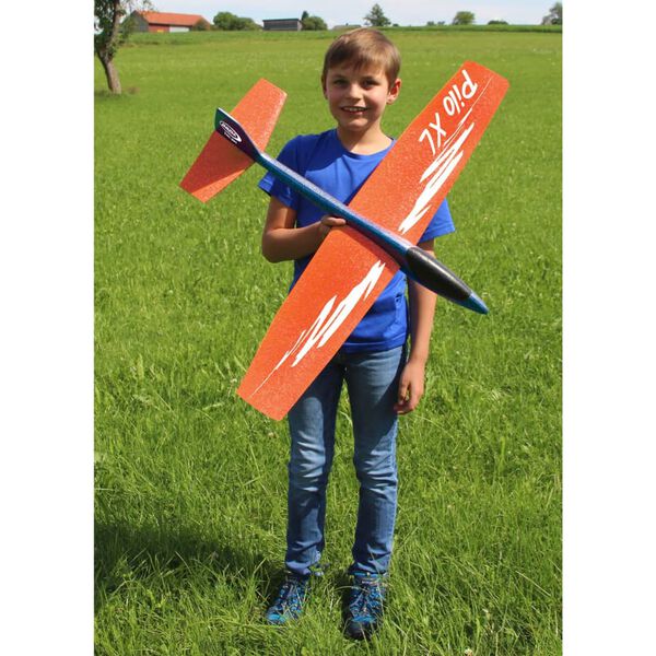 JAMARA Planeur jouet en mousse Pilo XL Orange et bleu