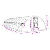 vidaXL Serre avec cadre en acier vert 70 m&sup2; 14x5x2,3 m