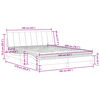vidaXL Lit avec matelas Hanko rose 160x200 cm velours