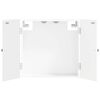 vidaXL Cabinet pour cible EDE Blanc brillant 52,5 x 10,5 x 53,5 cm