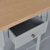 vidaXL Table console Gris 120x30x76 cm MDF
