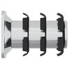 vidaXL Insert de tube filet&eacute; 12 pcs Noir et argent Acier galvanis&eacute;