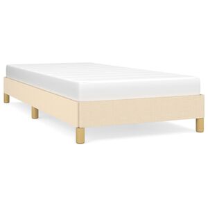 vidaXL Cadre de lit sans matelas cr&egrave;me 80x200 cm tissu