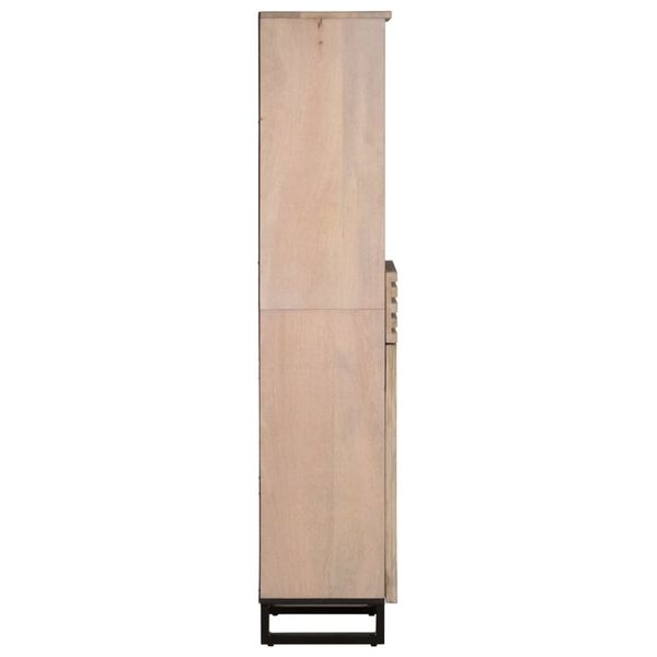 vidaXL Buffet 38x34x160 cm bois massif de manguier