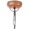 vidaXL Lampe suspendue industrielle Cuivre Fer et bois solide 35cm E27