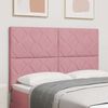 vidaXL T&ecirc;te de lit LED Rose 160 cm Cuir synth&eacute;tique