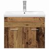 vidaXL Ensemble de mobilier de salle de bain Bois d'ing&eacute;nierie