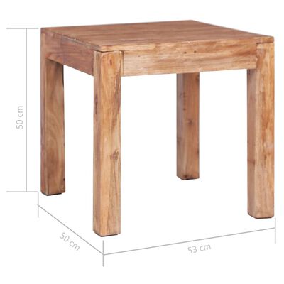 vidaXL Table basse 53 x 50 x 50 cm Bois de récupération massif
