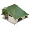 vidaXL Tente Tipi avec toit Vert 358 x 296 x 258 cm taffetas