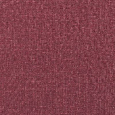 vidaXL Ensemble de canapés 2 pcs avec coussins rouge bordeaux tissu