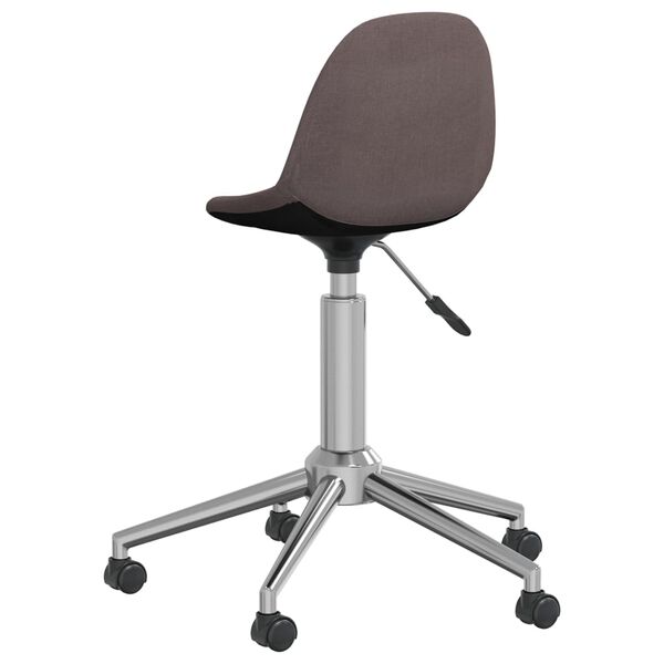 vidaXL Chaises pivotantes &agrave; manger lot de 4 taupe tissu