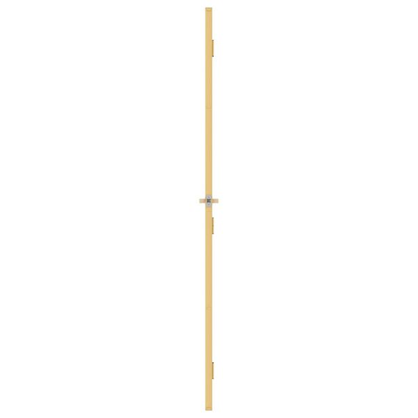 vidaXL Porte int&eacute;rieure mince dor&eacute; 83x201,5 cm verre tremp&eacute; aluminium