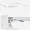 vidaXL Auvent r&eacute;tractable automatique bordeaux 450x300 cm