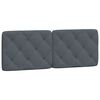 vidaXL Cadre de lit avec LED sans matelas gris fonc&eacute; 120x200cm velours