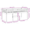 vidaXL Lit pour enfants sans matelas 90x190 cm bois de pin massif