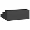 vidaXL Cache-pot de jardin Noir 90 x 90 x 35 cm Acier lamin&eacute; &agrave; froid